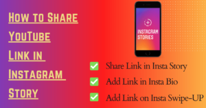 how to share youtube link in instagram story