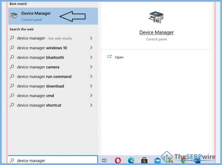 search device manager