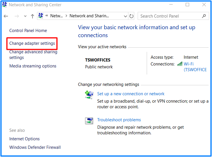 Change Laptop Adapter Settings