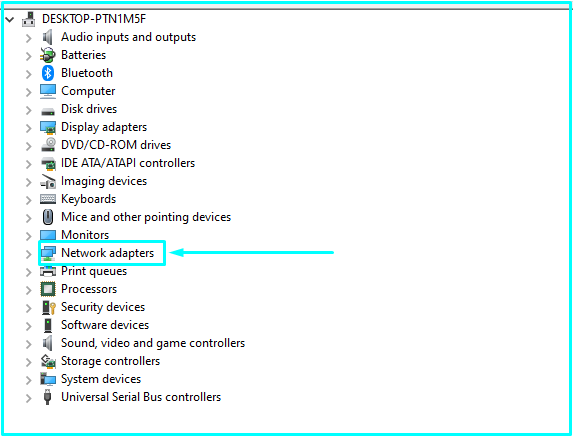 Choose Network Adapters